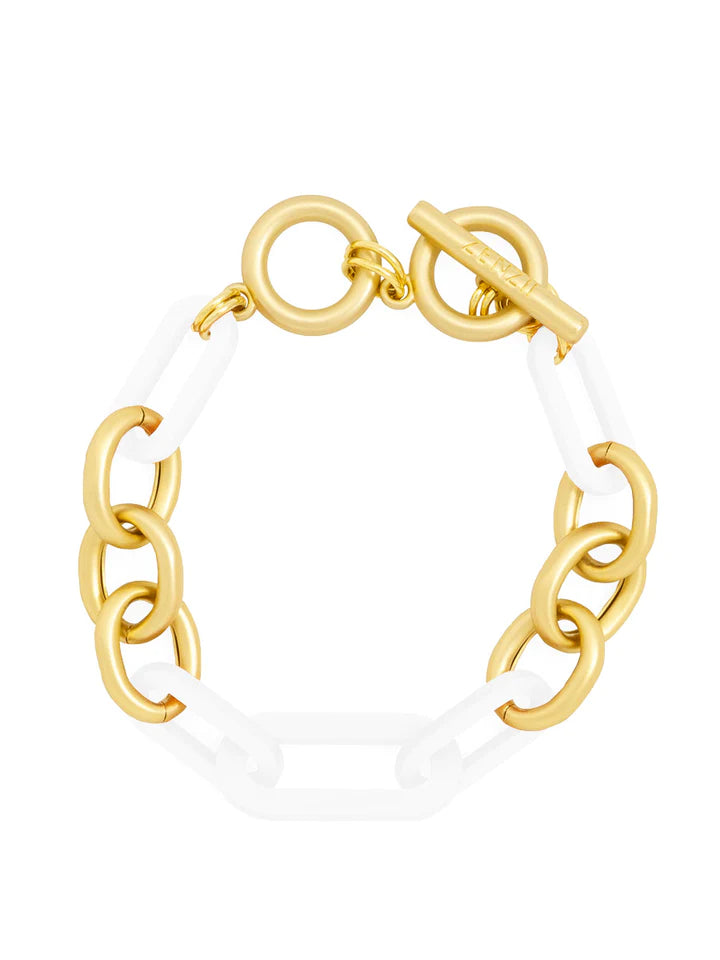 Gold Resin Toggle Bracelet