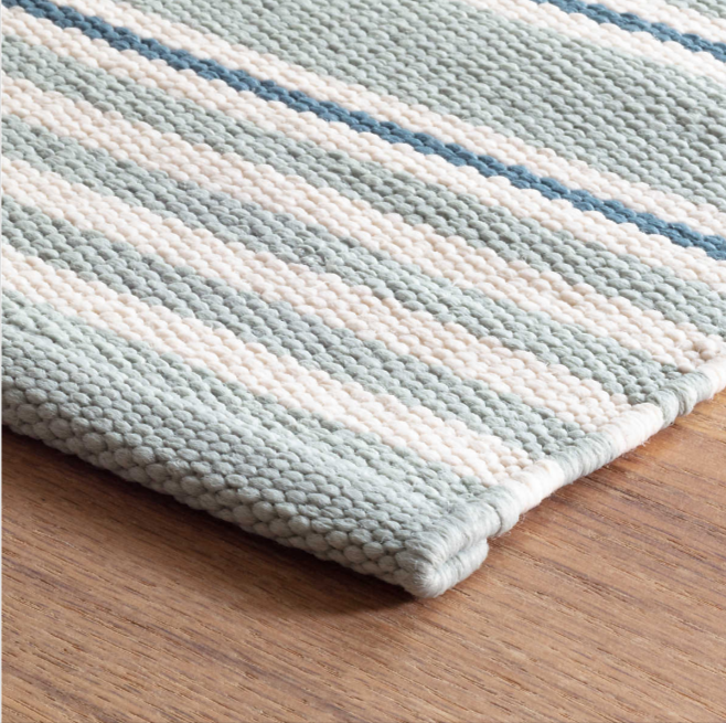 Rugby Stripe Handwoven Indoor/Outdoor Rug