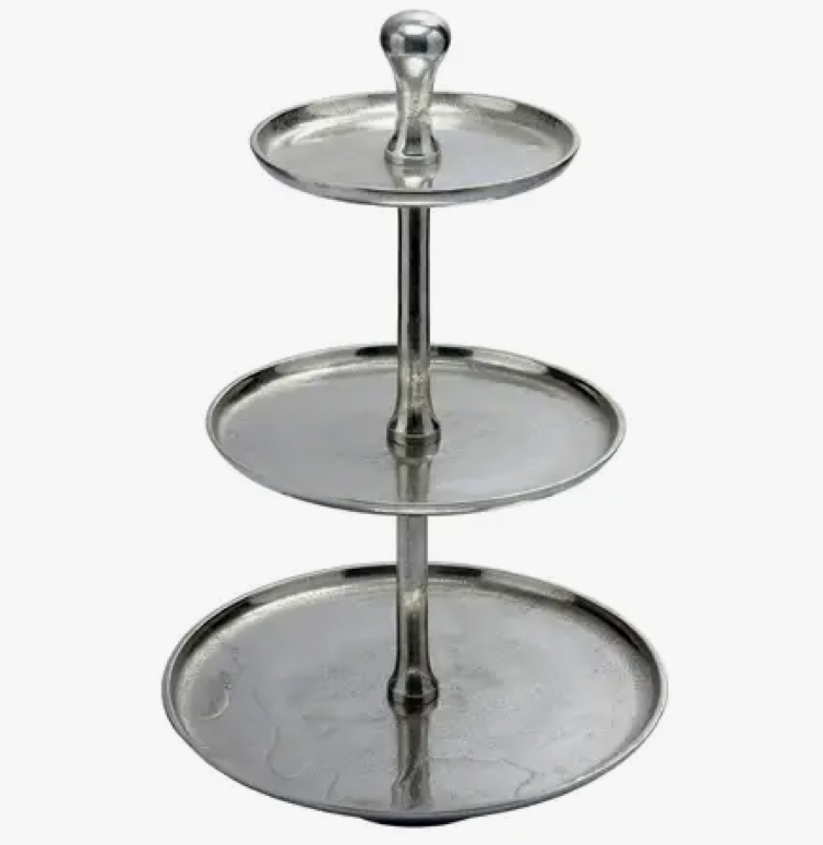 Silver 3-Tier Stand
